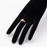 Anello in oro bianco 9k con opale e diamanti