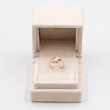 Anello vintage in oro giallo 9k con perle