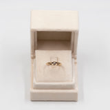 Anello vintage in oro giallo 9k con diamante (0,20ctw)