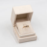 Anello vintage in oro giallo 9k con diamante (0,20ctw)