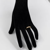 Anello vintage in oro giallo 9k con topazi bianchi