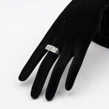 Anello trilogy Art déco in oro bianco 18k e diamanti (1,60ctw), anni '30/'40