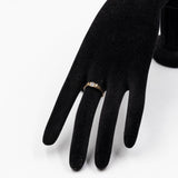 Anello antico in oro giallo 14k con diamante di taglio antico di 0,25ct