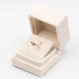 Anello antico in oro giallo 14k con diamante di taglio antico di 0,25ct