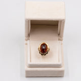 Vintage 14k Gold Garnet Ring, 60s