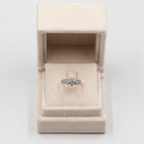 Anello vintage a fiore in platino 900 con diamanti (1ctw)