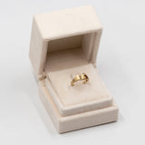 Anello vintage in oro giallo 14k con diamante