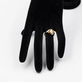 Vintage-Ring aus 9-karätigem Gelbgold mit Heliodorus (1 Karat) und Diamanten, 2002