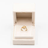 Vintage-Ring aus 9-karätigem Gelbgold mit Heliodorus (1 Karat) und Diamanten, 2002