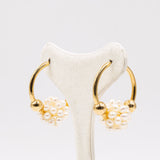 Vintage 18 Karat Gelbgold-Perlenohrringe, 70er/80er Jahre