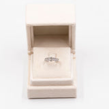 Anello vintage in platino con diamanti (1ctw)