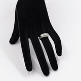 Anello vintage in oro bianco 14K e diamanti di taglio brillante (0.64ctw ca.), anni '70