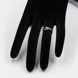 Anello contrarier in oro giallo 18k con diamante e zaffiro, anni '70