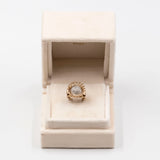 Anillo vintage de oro de 18 quilates con diamantes (0,24 cts), década de 50