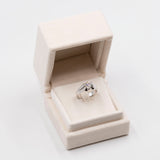 Vintage-Solitärring aus 18 Karat Weißgold mit 1 Karat Diamant, 60er Jahre