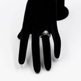 Vintage-Solitärring aus 18 Karat Weißgold mit 1 Karat Diamant, 60er Jahre