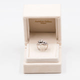 Винтажное кольцо из белого золота 14 карат с бриллиантами (всего 1 карат), 60-е годы