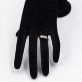 Anello vintage trilogy in oro bianco 18k con diamanti (0,83ctw), anni '70