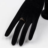 Anello vintage in oro giallo 9k con zaffiri