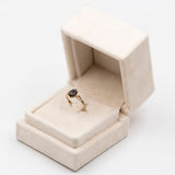 Anello vintage in oro giallo 9k con zaffiri