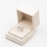 *reserviert* SALE Vintage-Ring aus 18-karätigem Weißgold und Diamant (0,84 ctw), 60er Jahre