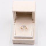 Vintage Diamantring aus 9 Karat Gelbgold (0.20 Karat), 70er Jahre