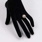 Vintage-Diamant-Blumenring (0.90 ctw) aus 14 Karat Weißgold, 60er Jahre