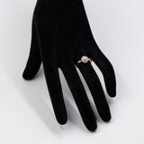 Vintage Diamantring aus 9 Karat Gelbgold (0.20 Karat), 70er Jahre