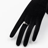 Anello vintage in oro bianco 14k con diamanti (0,45ctw)