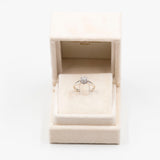Anello vintage in oro bianco 14k con diamanti (0,45ctw)