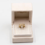 Anillo eternelle vintage de oro amarillo de 18 quilates con diamantes (0,70 quilates), años 70