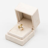 Anello vintage in oro giallo 18k con zaffiri