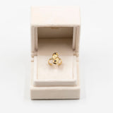 Anello vintage in oro giallo 18k con zaffiri