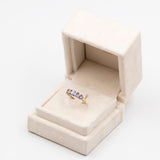Anello vintage in oro giallo 9k con tanzaniti (1.20ctw)