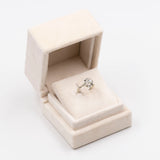 Antiker Solitärring aus 18 Karat Weißgold mit Diamant im Rosenschliff (0,50 ct), 20er/30er Jahre