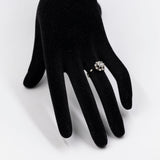 Antiker Solitärring aus 18 Karat Weißgold mit Diamant im Rosenschliff (0,50 ct), 20er/30er Jahre