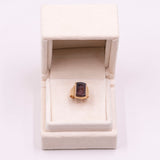 Vintage-Ring aus 18 Karat Gelbgold mit graviertem Karneol, 40er/50er Jahre