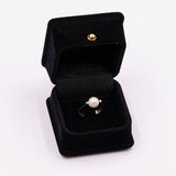 Vintage-Ring aus 18 Karat Weißgold mit Perlen und Diamanten, 60er Jahre