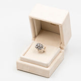 Vintage Diamantring aus 18 Karat Weißgold (0.60 Karat), 60er Jahre