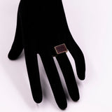 Vintage-Herrenring aus 8 Karat Gold und Karneol, 40er/50er Jahre