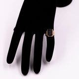 Vintage-Ring aus 18 Karat Gelbgold mit graviertem Karneol, 40er/50er Jahre