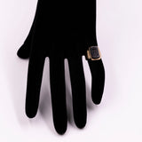 Vintage-Ring aus 18 Karat Gelbgold mit graviertem Karneol, 40er/50er Jahre