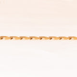 Cadena de eslabones "bordillo" vintage de oro amarillo de 9 quilates