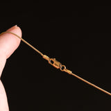 Vintage Schlangenkette aus 9-karätigem Gelbgold, 60er/70er Jahre