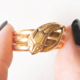 Vintage Schlangenring aus 18 Karat Gelbgold, 60er/70er Jahre