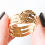 Vintage Schlangenring aus 18 Karat Gelbgold, 60er/70er Jahre