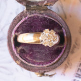 Vintage-Ring aus 14-karätigem Gelb- und Weißgold mit Diamanten im Brillantschliff (ca. 0.30 ctw), 60er Jahre