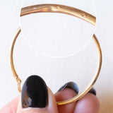 Vintage Creolen aus 18 Karat Gelbgold, 70er Jahre