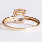 Vintage-Solitär aus 14-karätigem Gelbgold mit rosa Morganit (ca. 1.60 ct), 70er Jahre