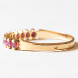 Vintage-Ring aus 18 Karat Gelbgold mit Rubinen, 60er Jahre